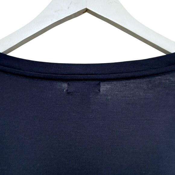 Talbots Womens Top Plus Size 2X Navy Blue Tee Preppy Supima Cotton Modal Tee NWT - Picture 9 of 10